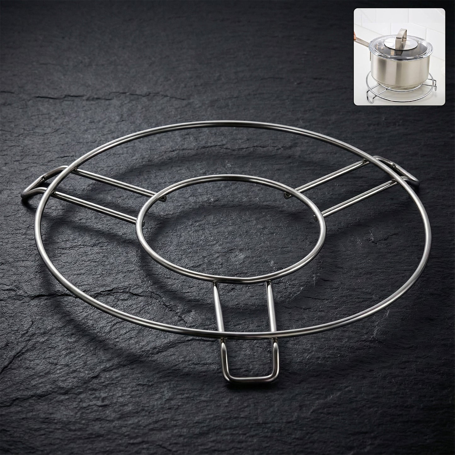 Stainless Steel Round Hot Pot Stand Cooker Rack