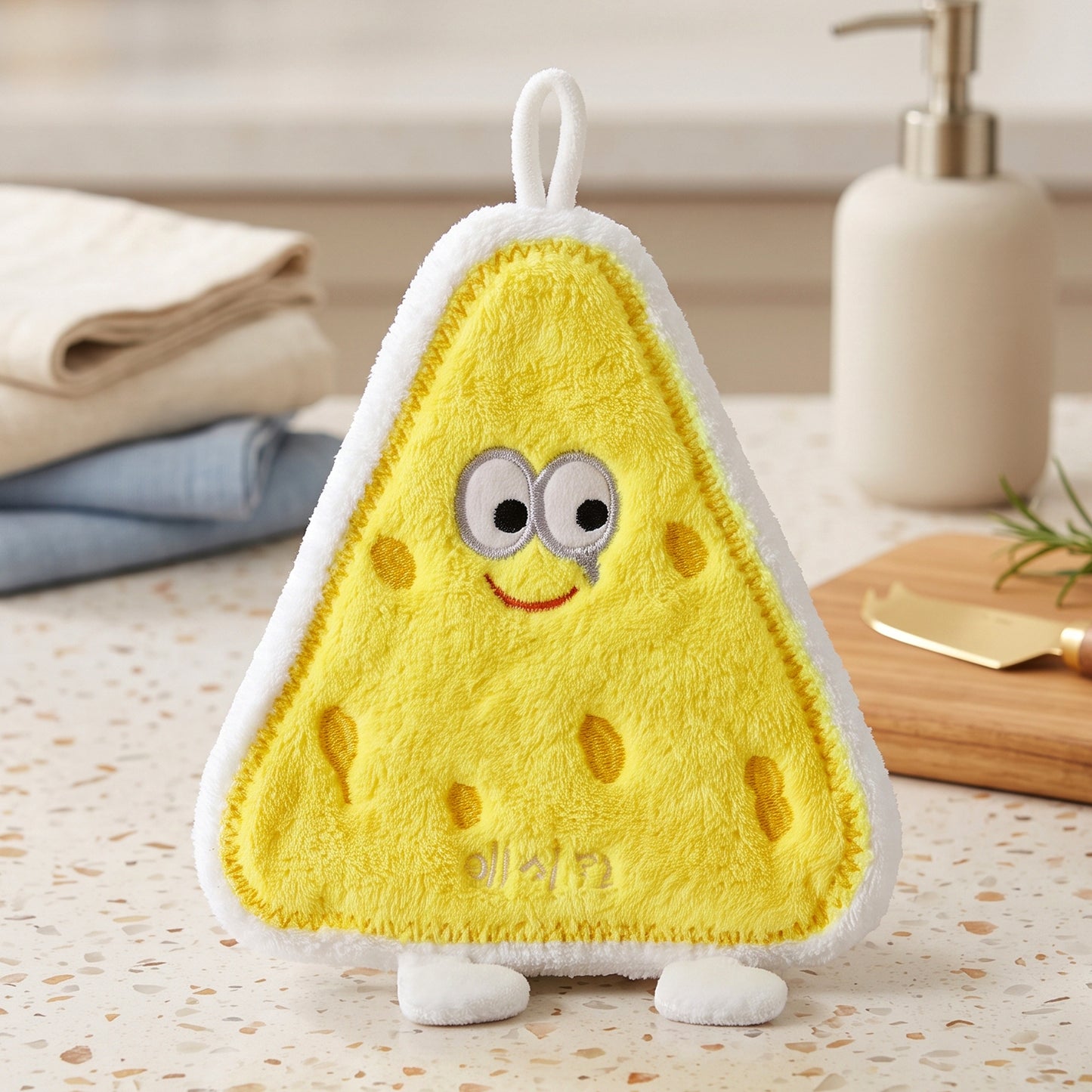 Cartoon Microfiber Hanging Hand Towel Quick Dry Kitchen Wipe Cloth (1 Pc)