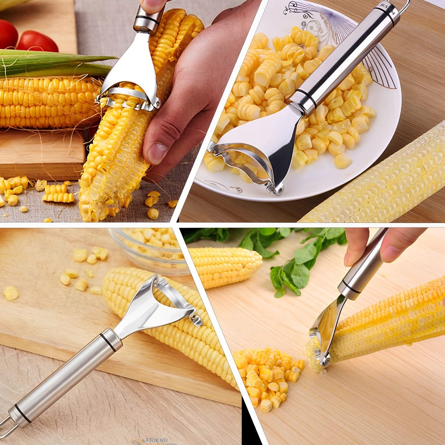 Stainless Steel Fruit & Vegetable Peeler with Serrated Blade (1 Pc)