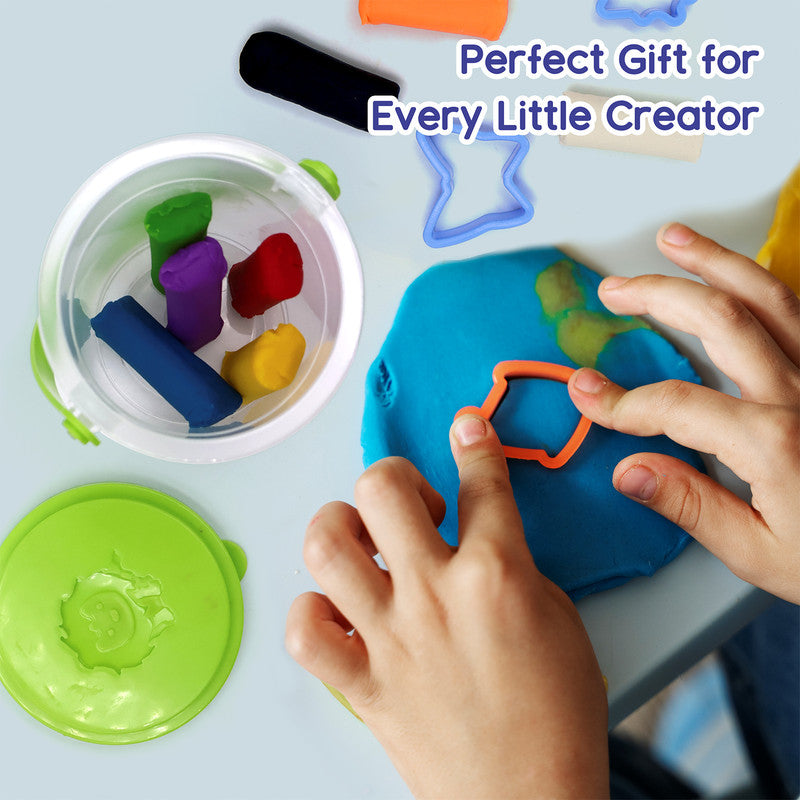 Aditi Kids Fun Dough Set with 20 Soft Dough Sticks and Shape Molds