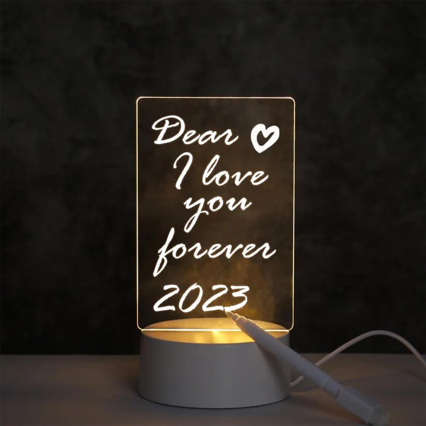 LED Acrylic Message Board Night Lamp