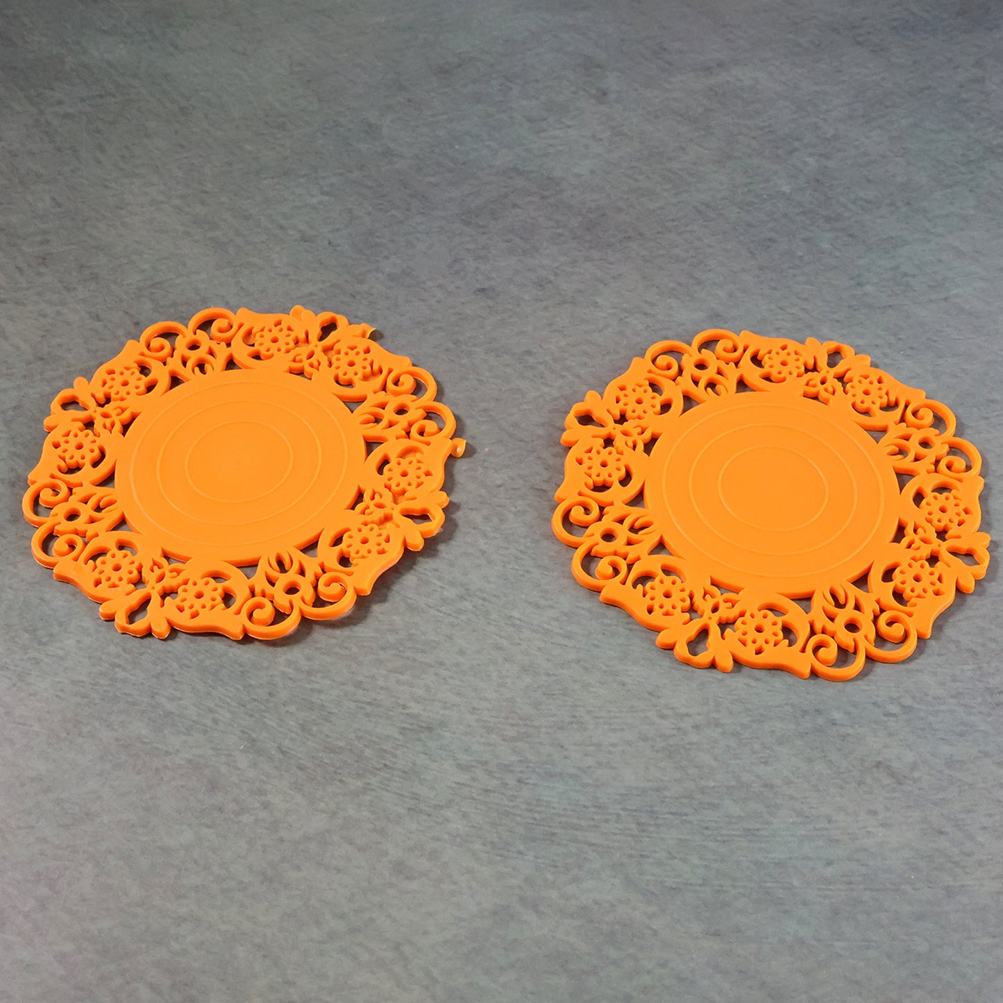 Heat-Resistant Decorative Hot Mat & Cup Coaster Set (10 cm, 2 Pc Set)