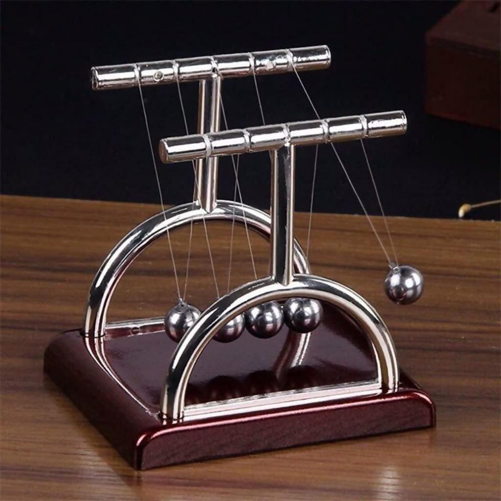 Newton Cradle Desk Toy with Metal Balls for Office Table Decoration