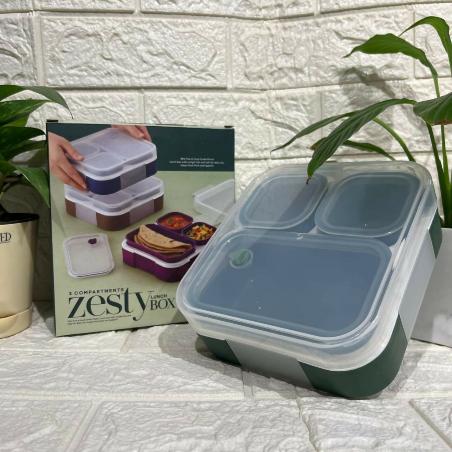 Durable and reusable Zesty Lunch Box ready for daily use