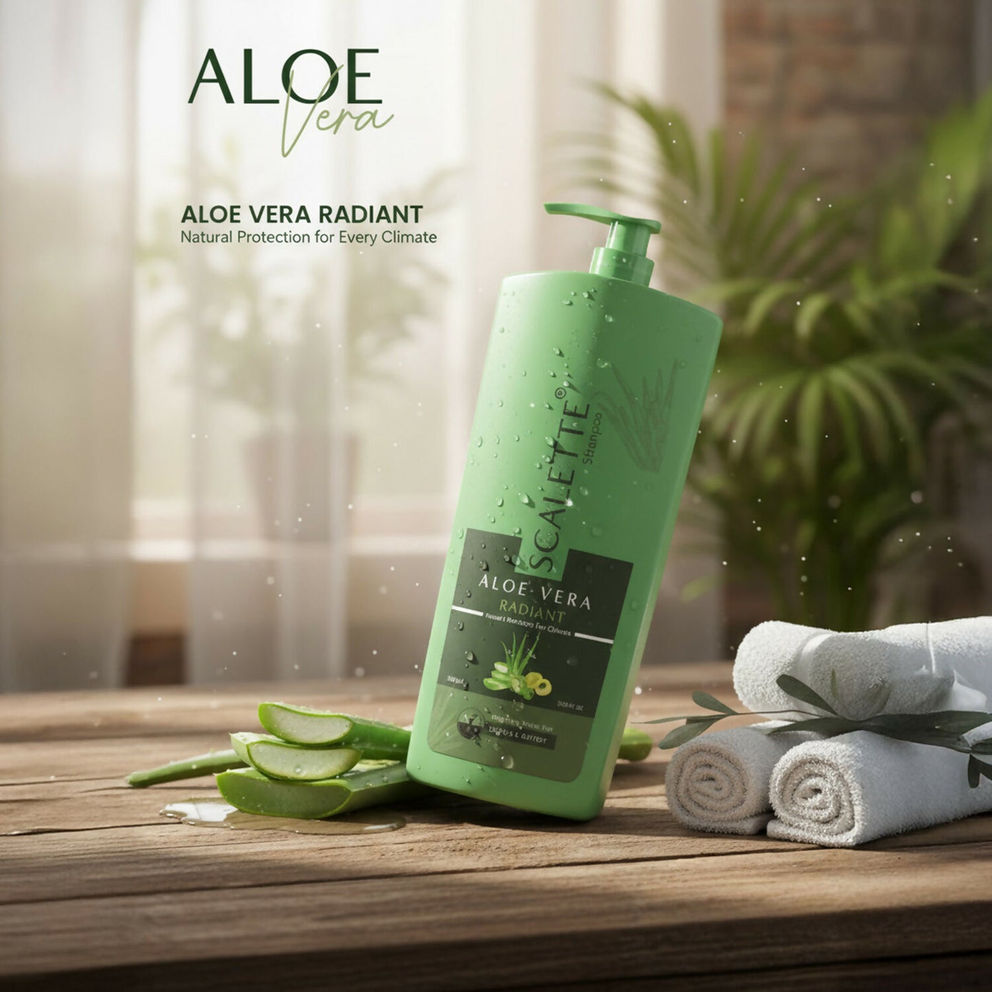 Scalette Aloe Vera Radiant Shampoo & Conditioner for Smooth, Shiny & Nourished Hair Care