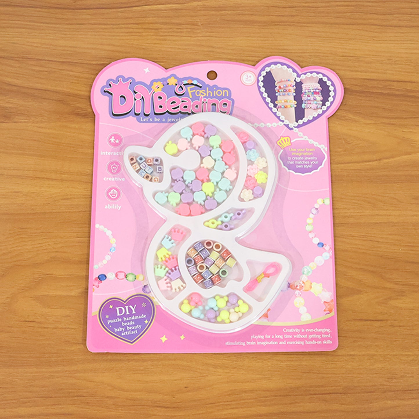 DIY Kids Beading & Jewelry Making Craft Kit (1 Set)