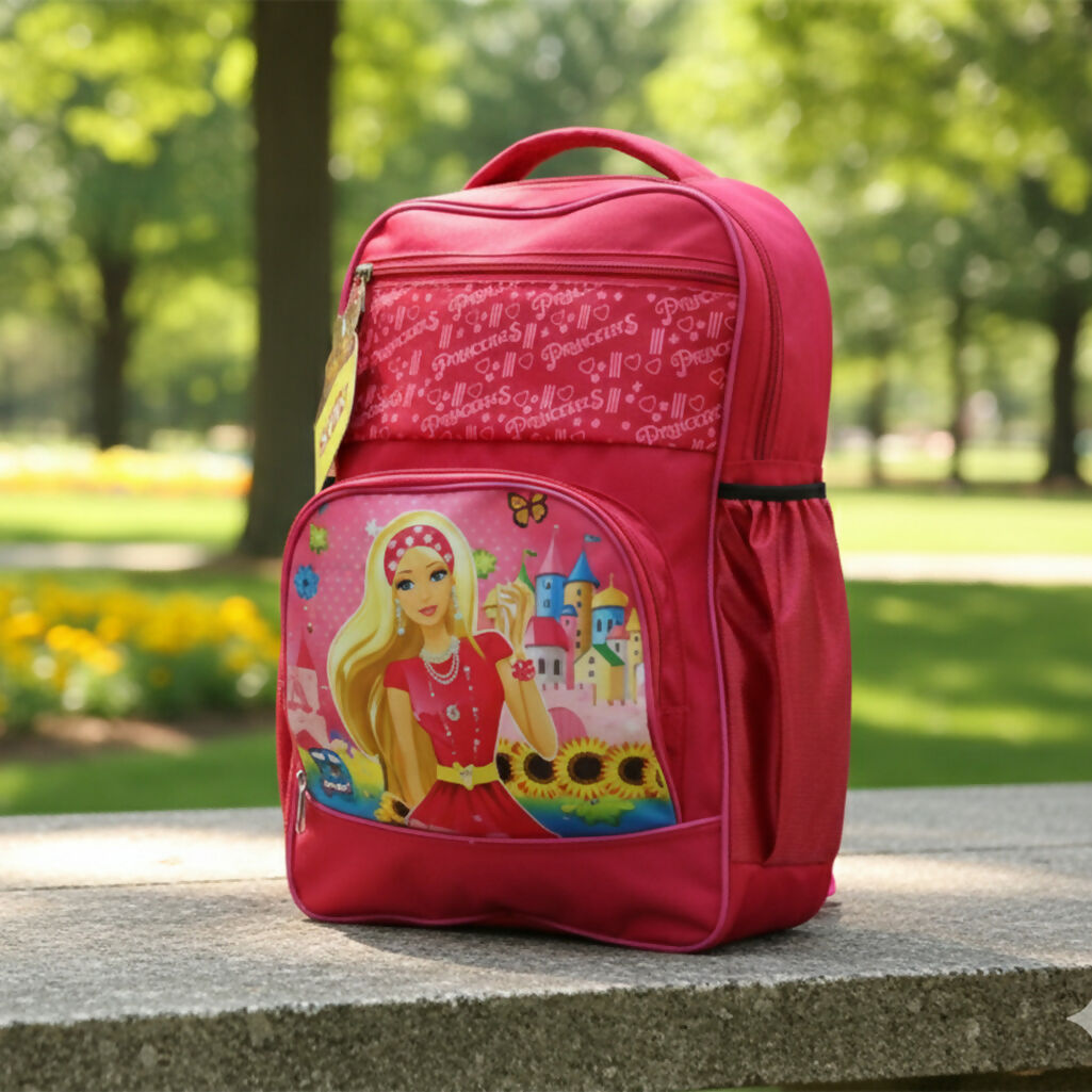Multi-Color Kids Backpack with Cartoon Print | School Bag
