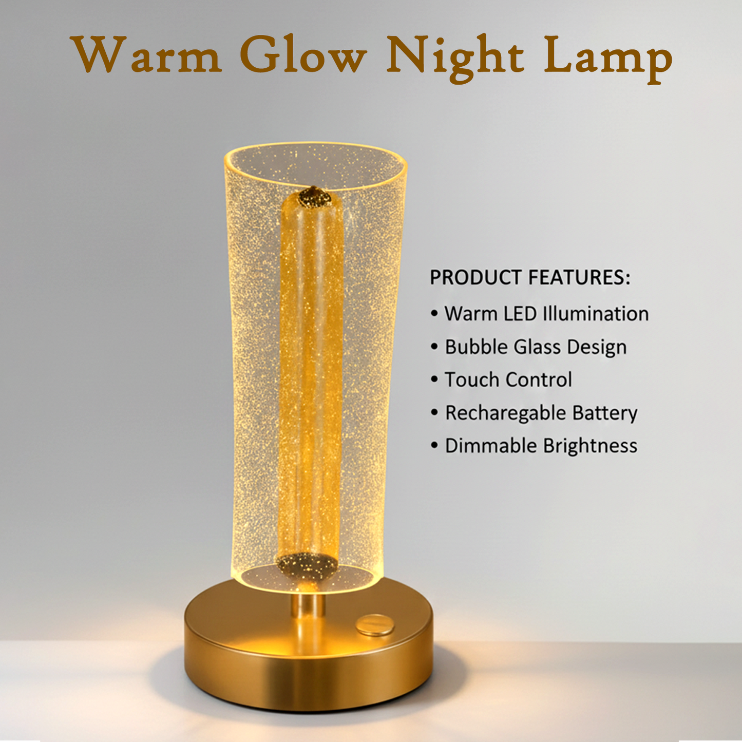 Warm Light Decorative Night Lamp for Bedroom, Living Room, Office & Gift