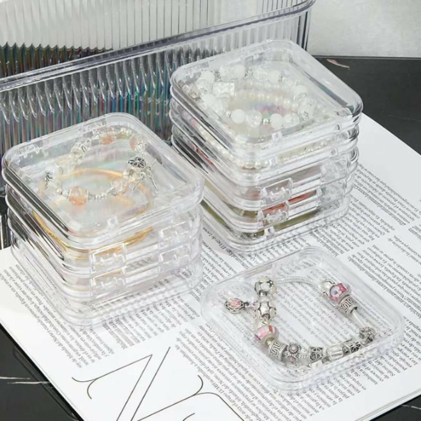 Acrylic Jewellery container with 10 inner box