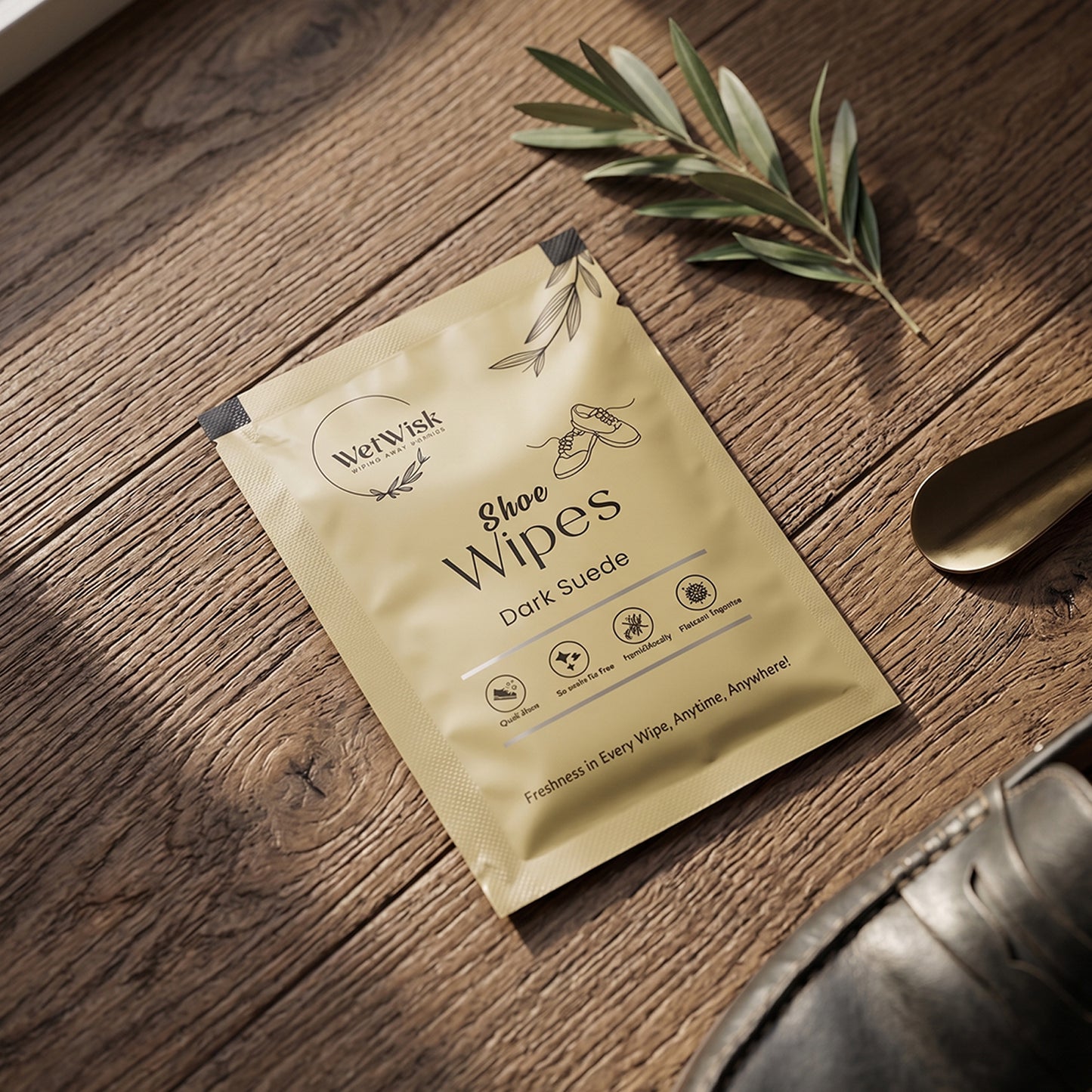 Disposable shoe cleaning wipe