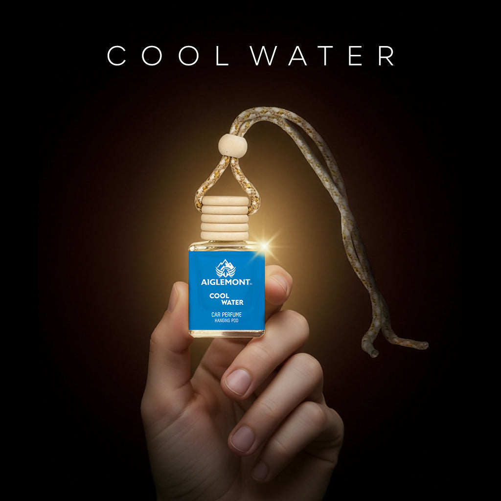 Aiglemont Cool Water Car Perfume Hanging Pod 10ml | Long-Lasting Car Air Freshener | Premium Car Interior Accessory