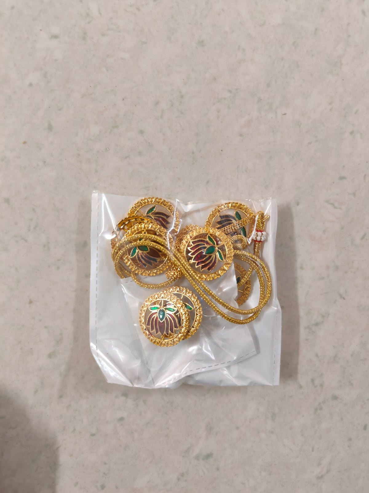 Temple Jewellery Lakshmi Coin Choker with Jhumka Earrings