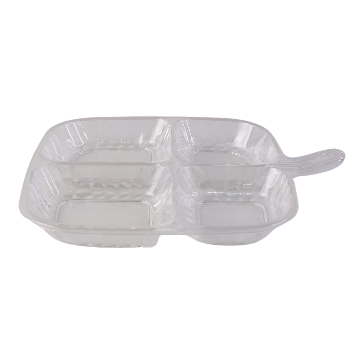 Plastic Kitchen Trays for Serving (4 Compartment / 1 Pc)