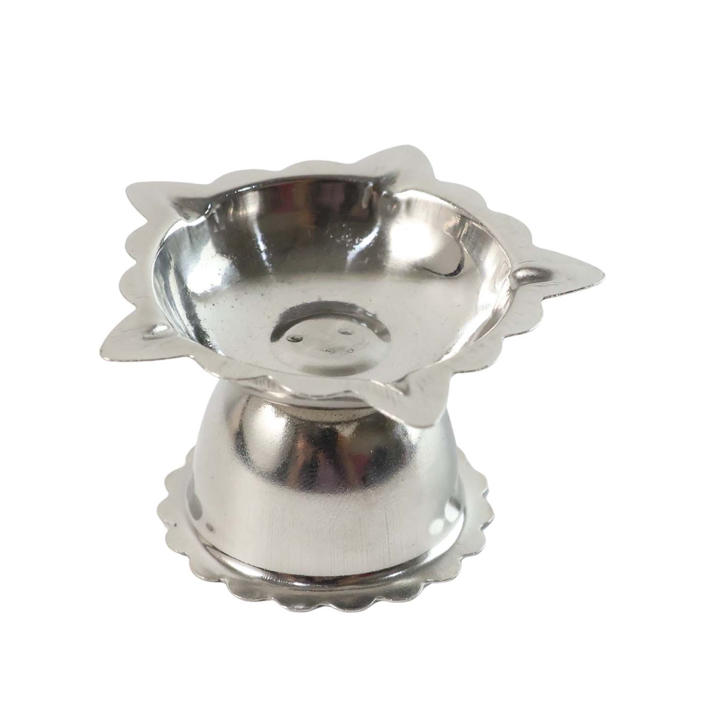 Stainless Steel Sunflower Design Diya Stand (Small Size / 1 Pc)