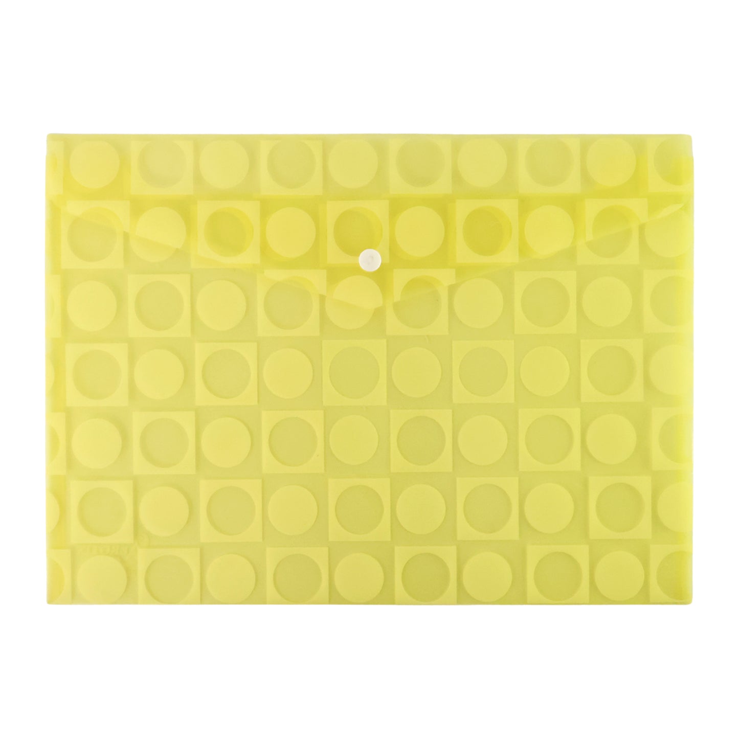 Mix Design A4 Plastic Document Folder – Patterned Button Closure File for Office & School Use (1 Pc)