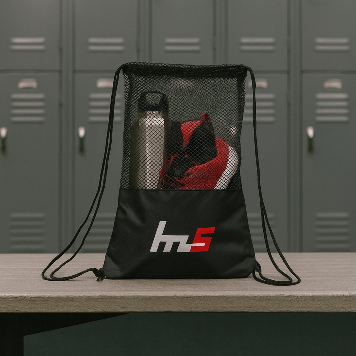 Mesh Drawstring Gym Sack – Breathable Sports Backpack (1 Pc)