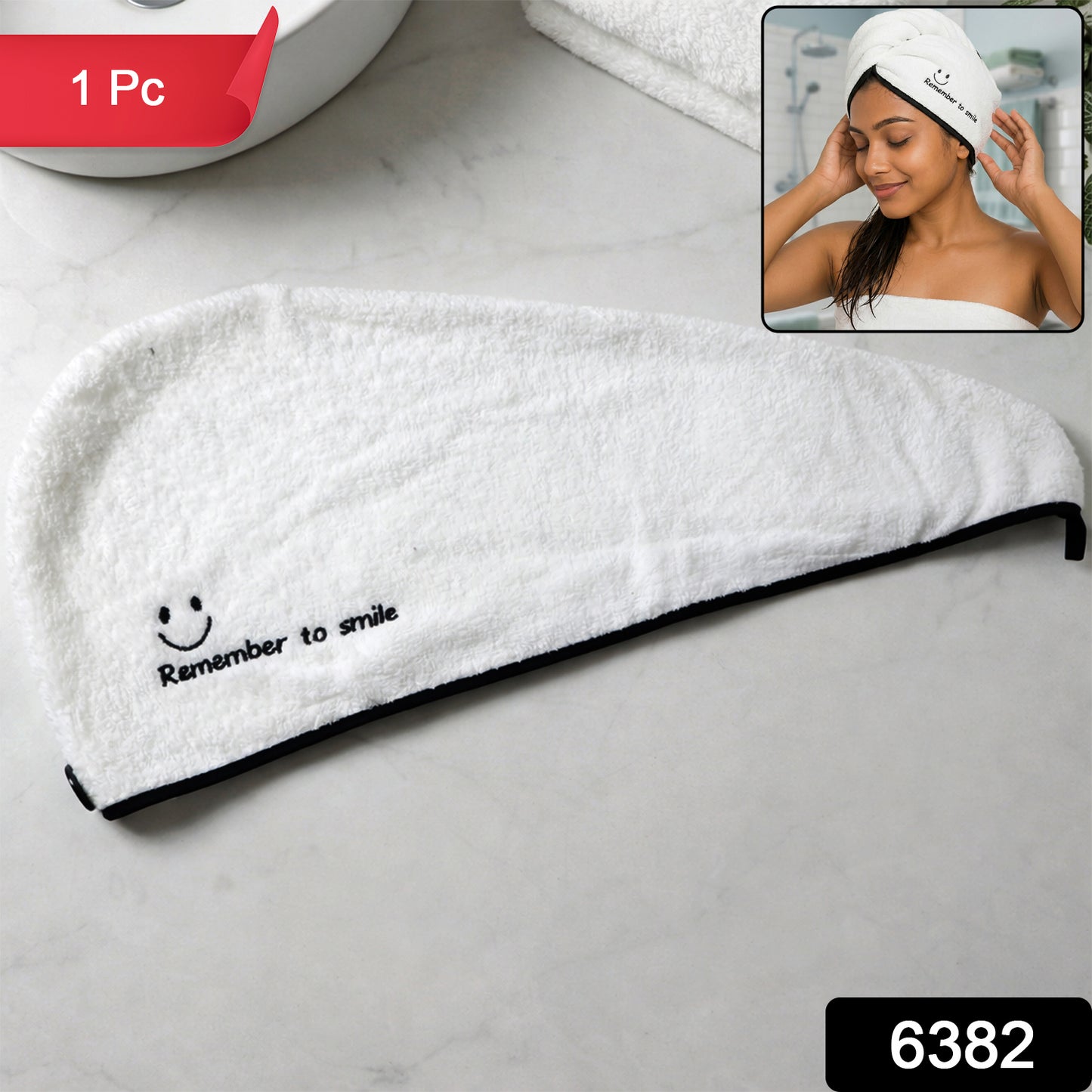 Microfiber hair wrap towel