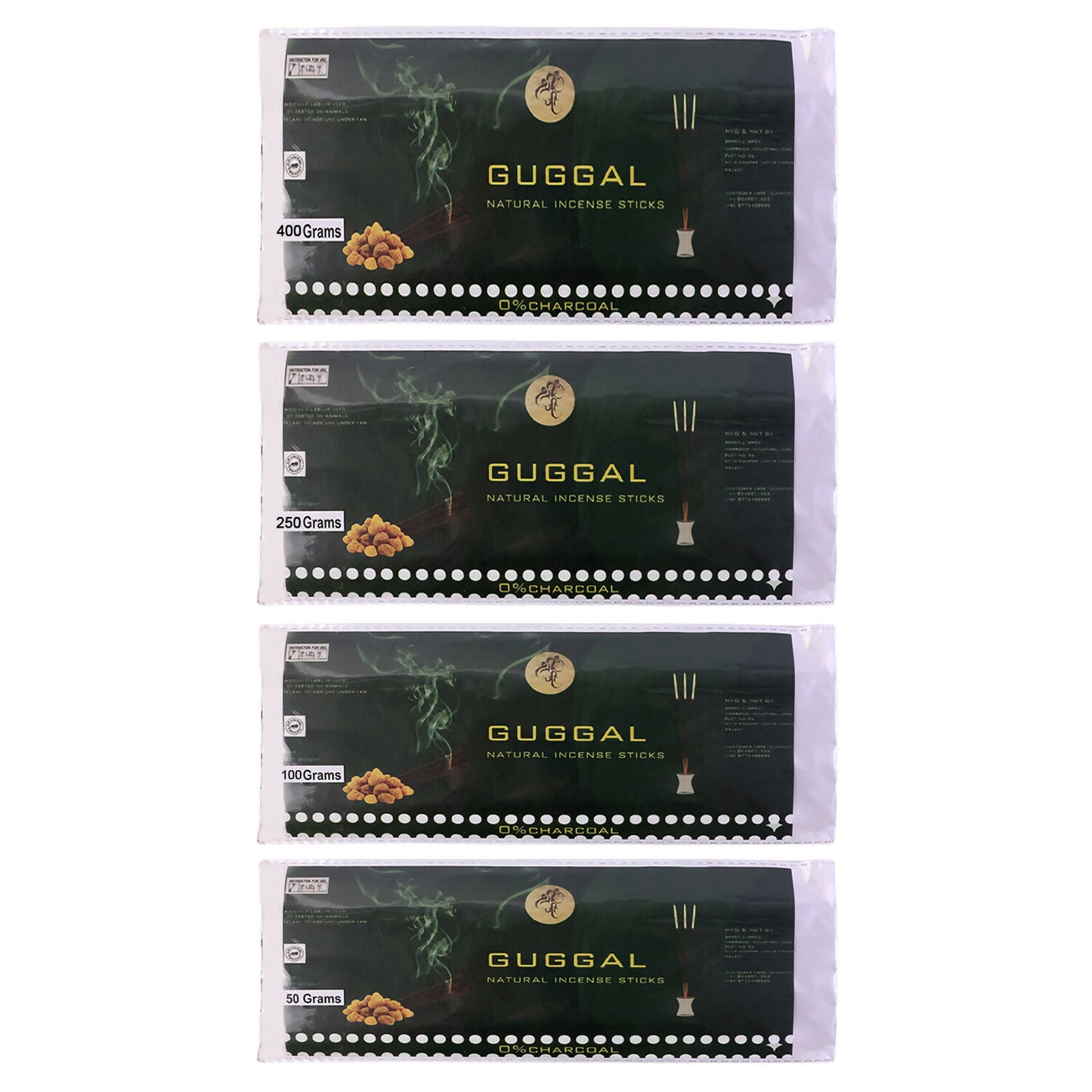 Guggal Dry Masala Stick Agarbatti Natural Incense Sticks for Pooja