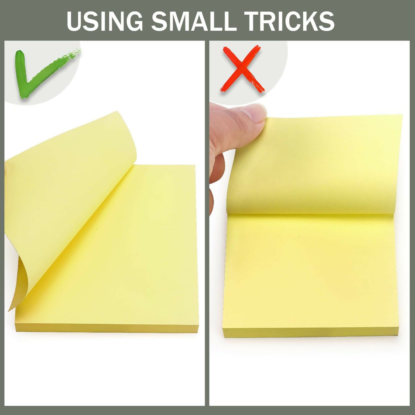 Self Yello Sticky Note Pad 2 x 3 Inch Paf Daily Reminder & Quick Notes Pad (80Sheets,Pack Of 6)