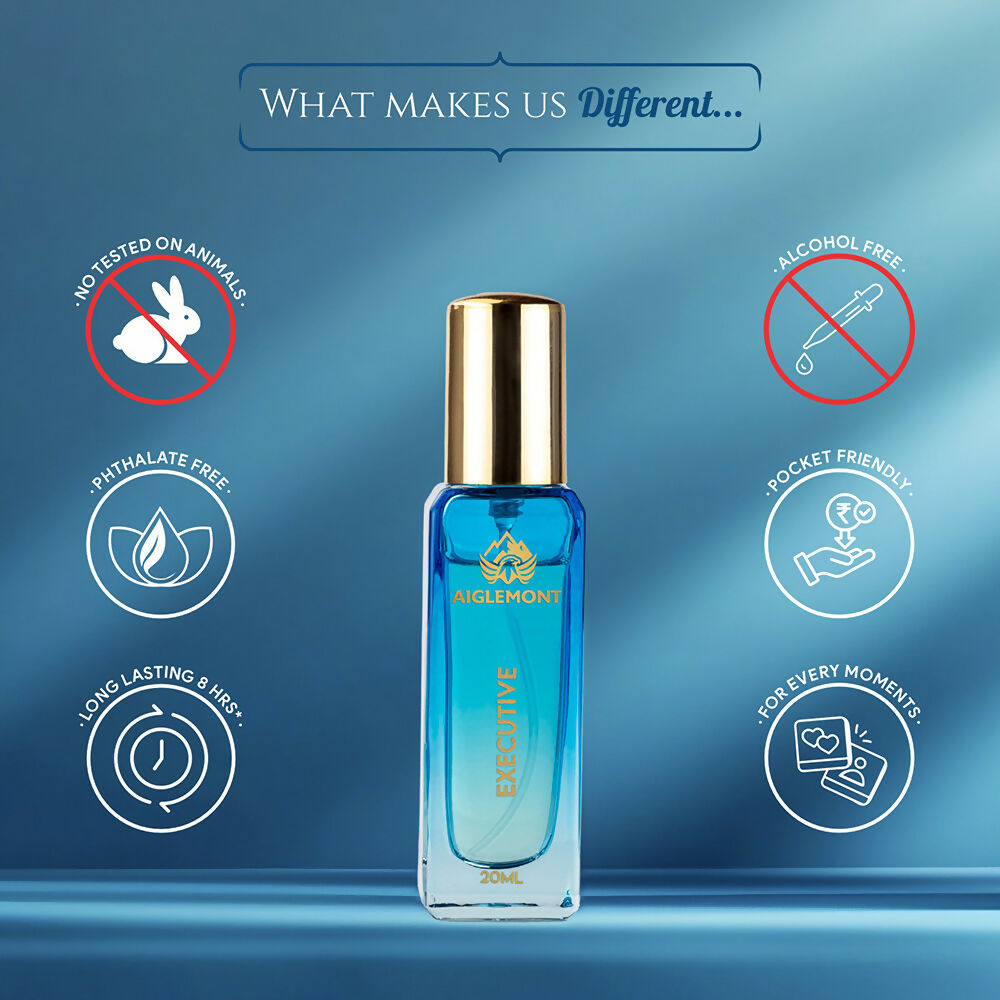 Aiglemont Executive Alcohol-Free Long Lasting Perfume Spray for Men & Women 20ml