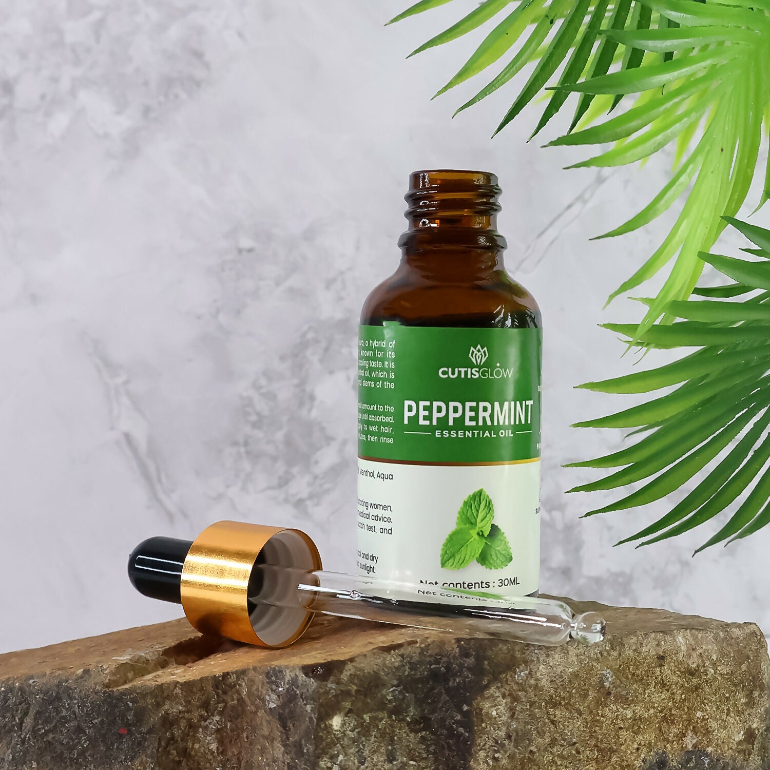 Eyelet Peppermint Essential Oil – 100% Pure & Natural Oil for Skin, Hair, Aromatherapy & Relaxation – 30ml