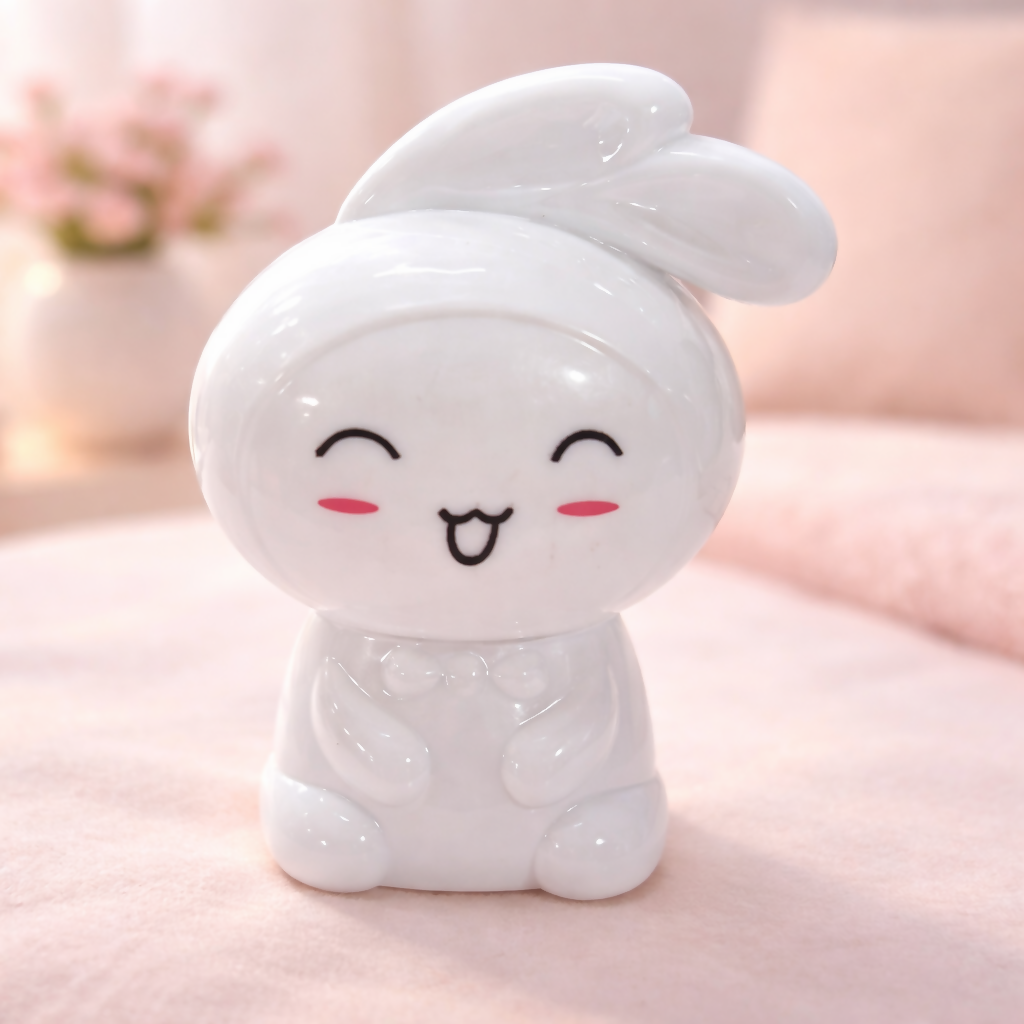 Cute Bunny Plug-In LED Night Light for Bedroom, Kids Room & Nursery