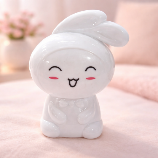 Cute Bunny Plug-In LED Night Light for Bedroom, Kids Room & Nursery