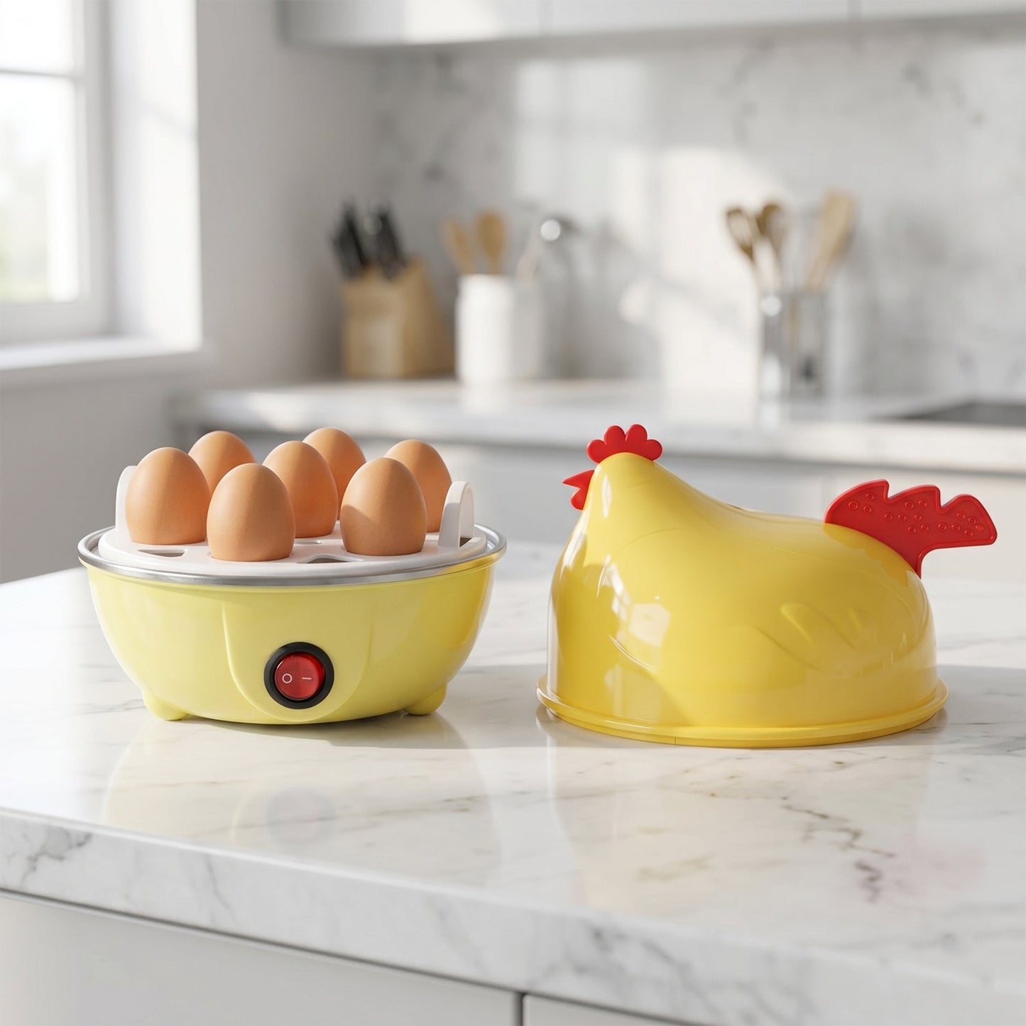 Quick egg cooking device