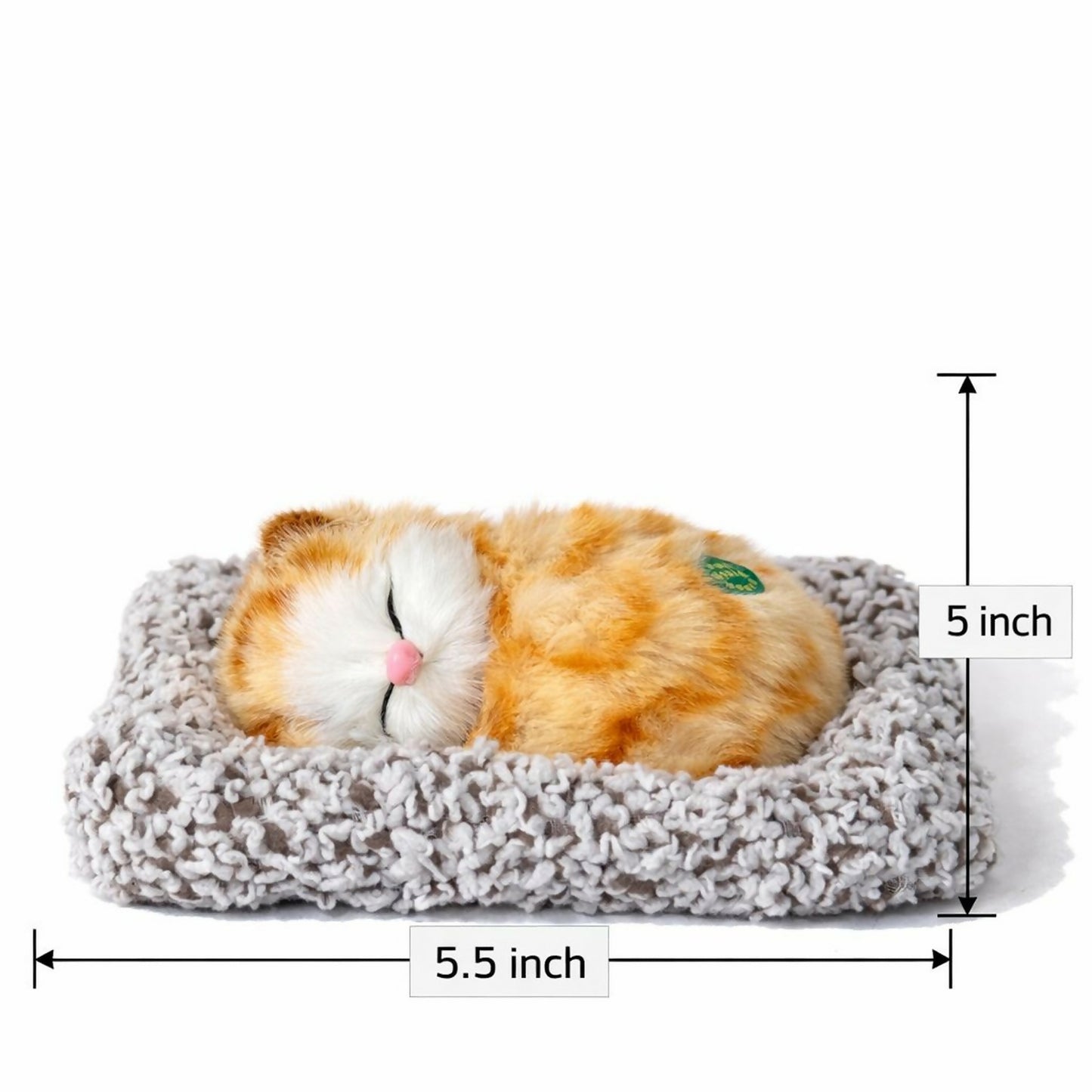 Sleeping Cat Car Dashboard Showpiece Soft Plush Cute Cat Toy for Car & Desk