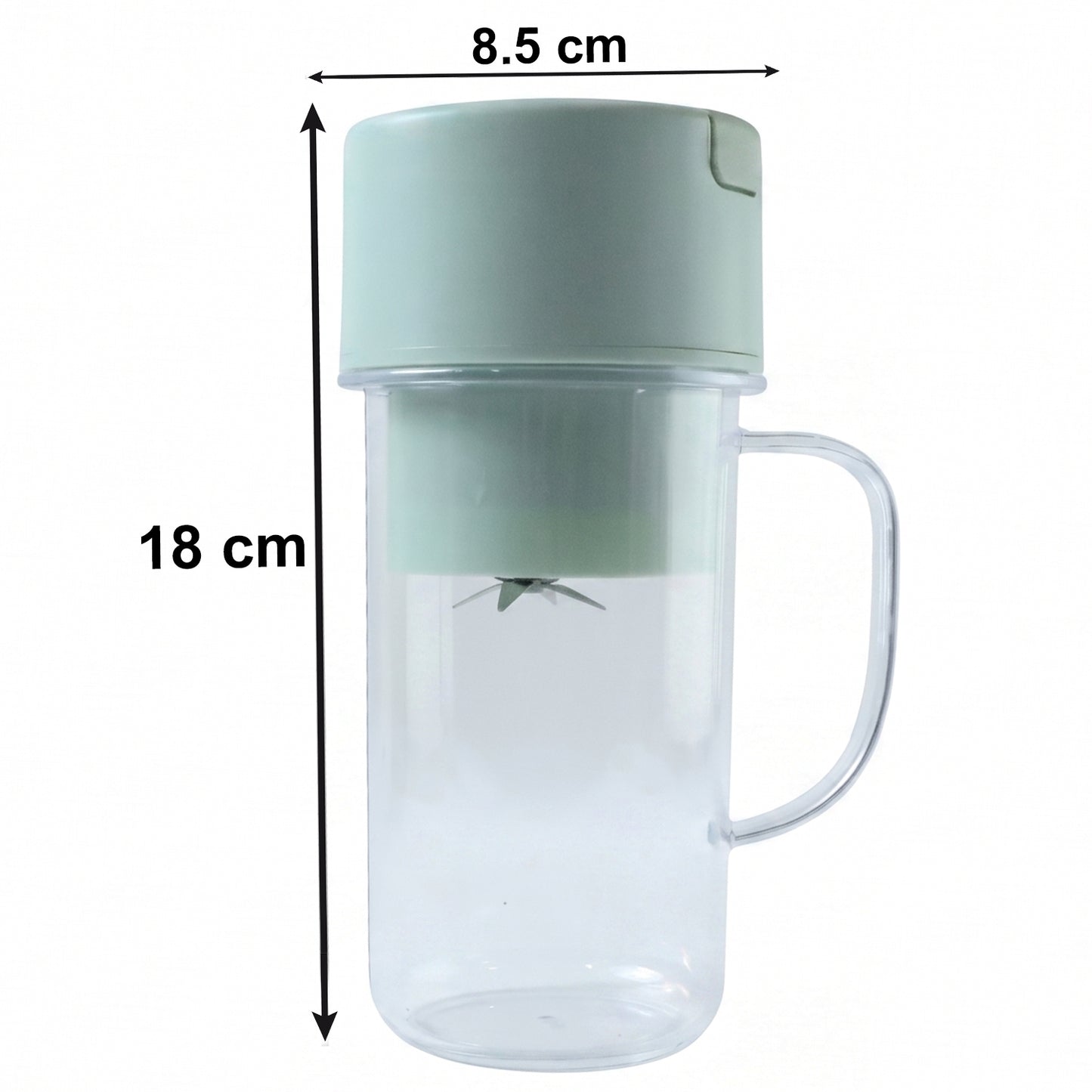 Electric juicer grinder front view