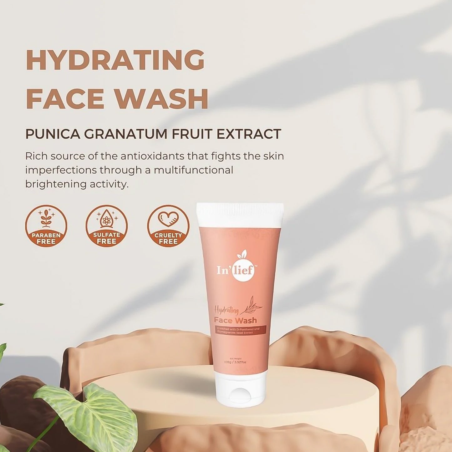 In'lief Deep Hydrating & Refreshing Face Wash (1 Pc / 100 Gm)