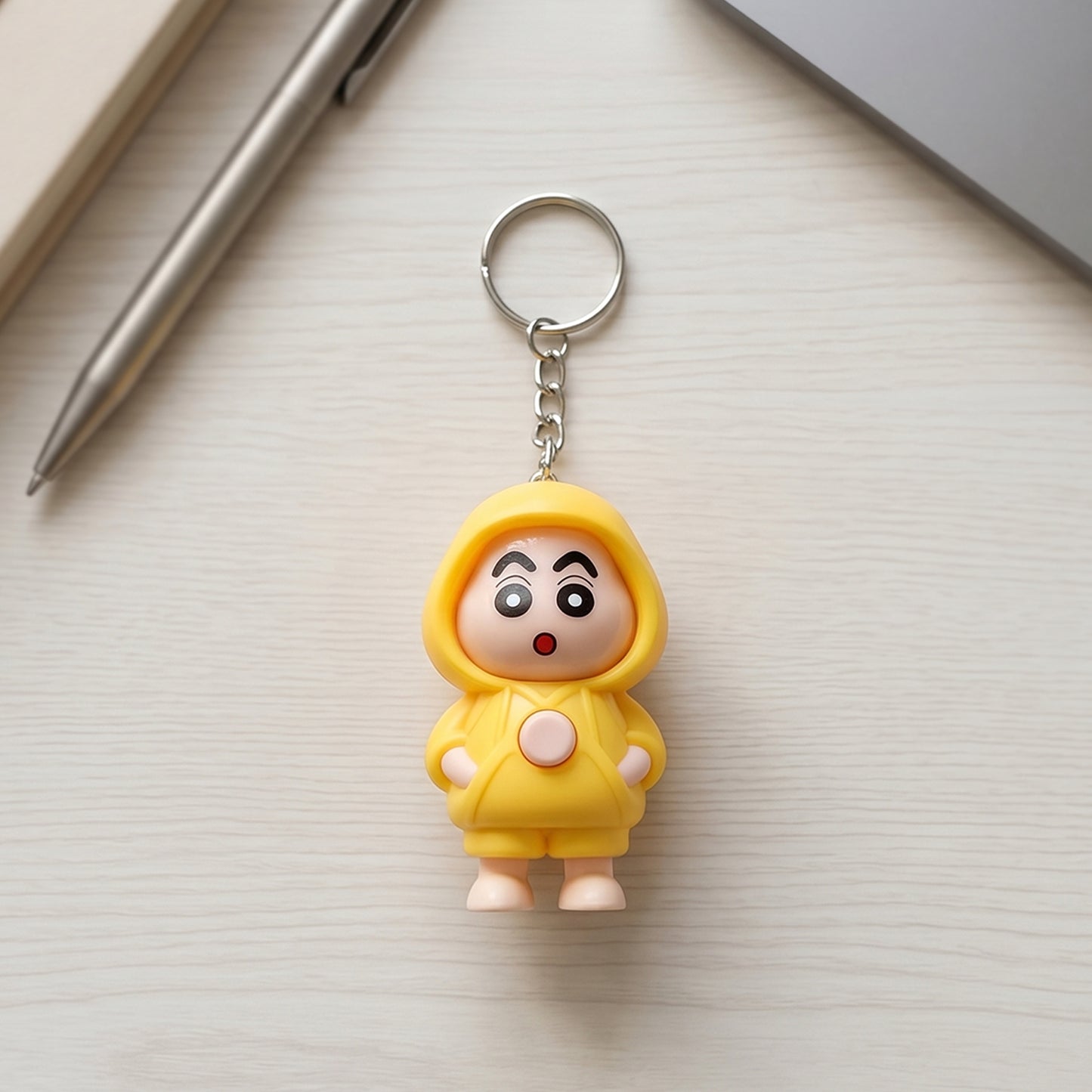Backside of Face Changing Doll Keychain