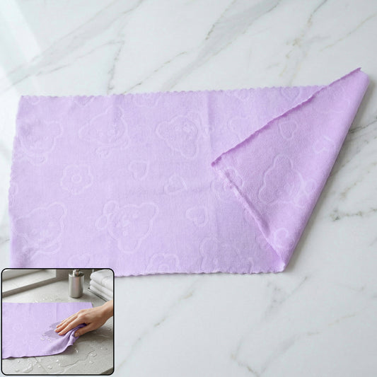 Multipurpose microfiber cleaning cloth folded