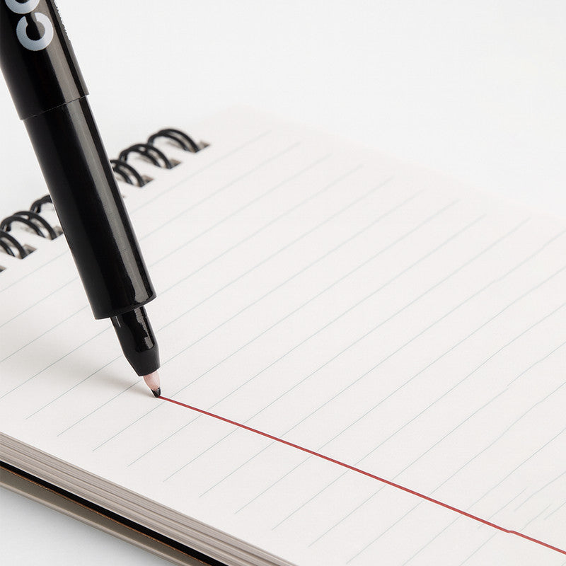 Camlin Fine Tip Permanent Marker – Red Color Precise Writing Markers (Pack of 10)