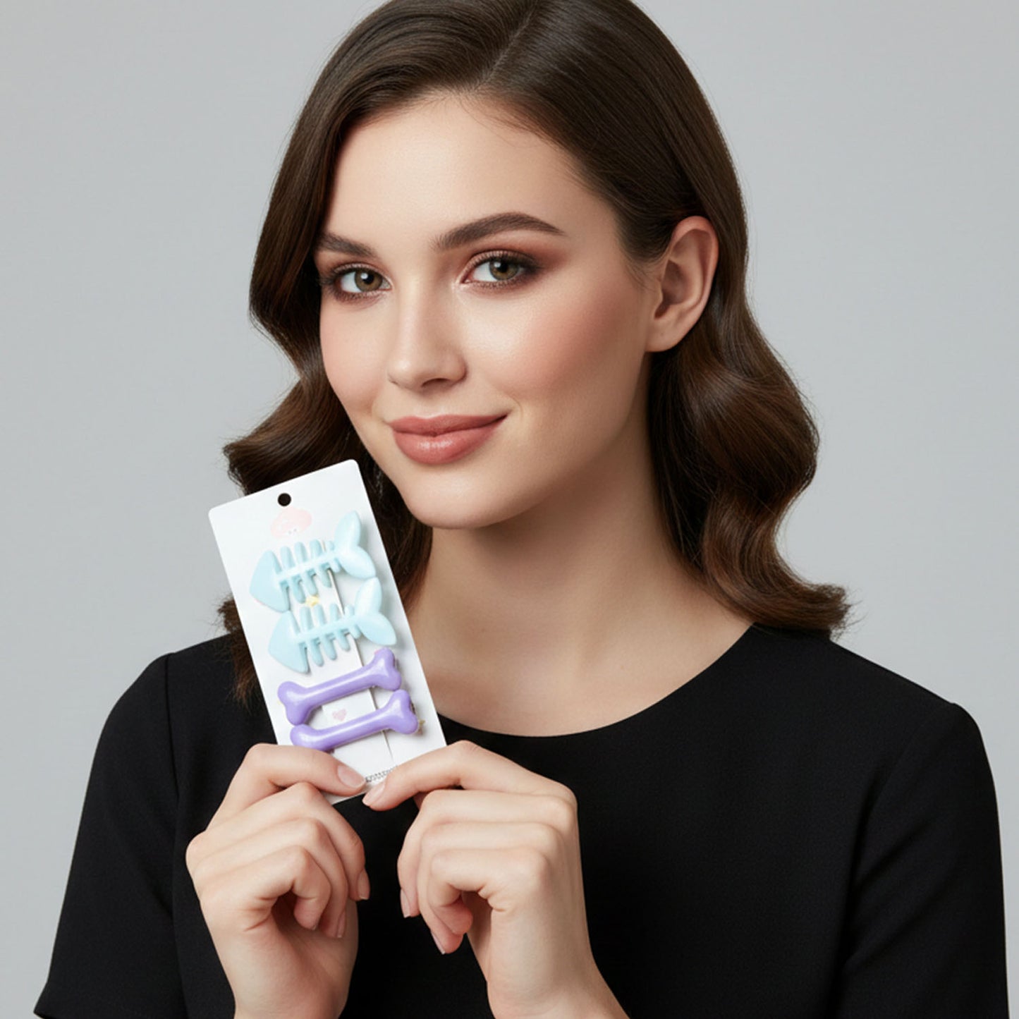 Trendy bone shape hair clips