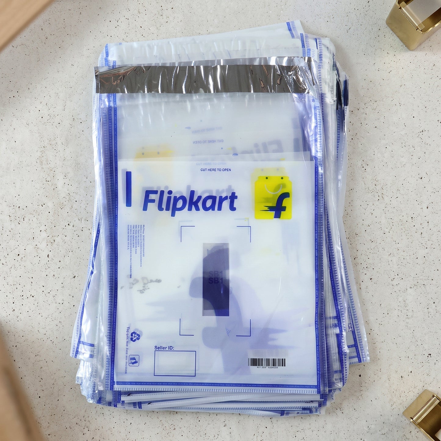 Flipkart Courier Bags 6 x 8 Inch Pack of 100 Tamper Proof Polybags (100 Pc)