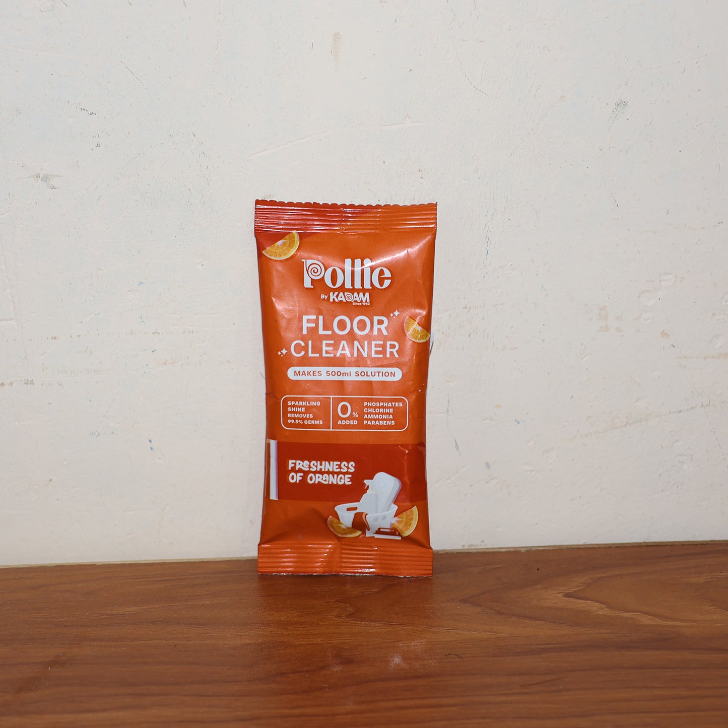 Pollic Kadam Concentrated Floor Cleaner Sachet – Orange Fresh Fragrance (50 Gm)