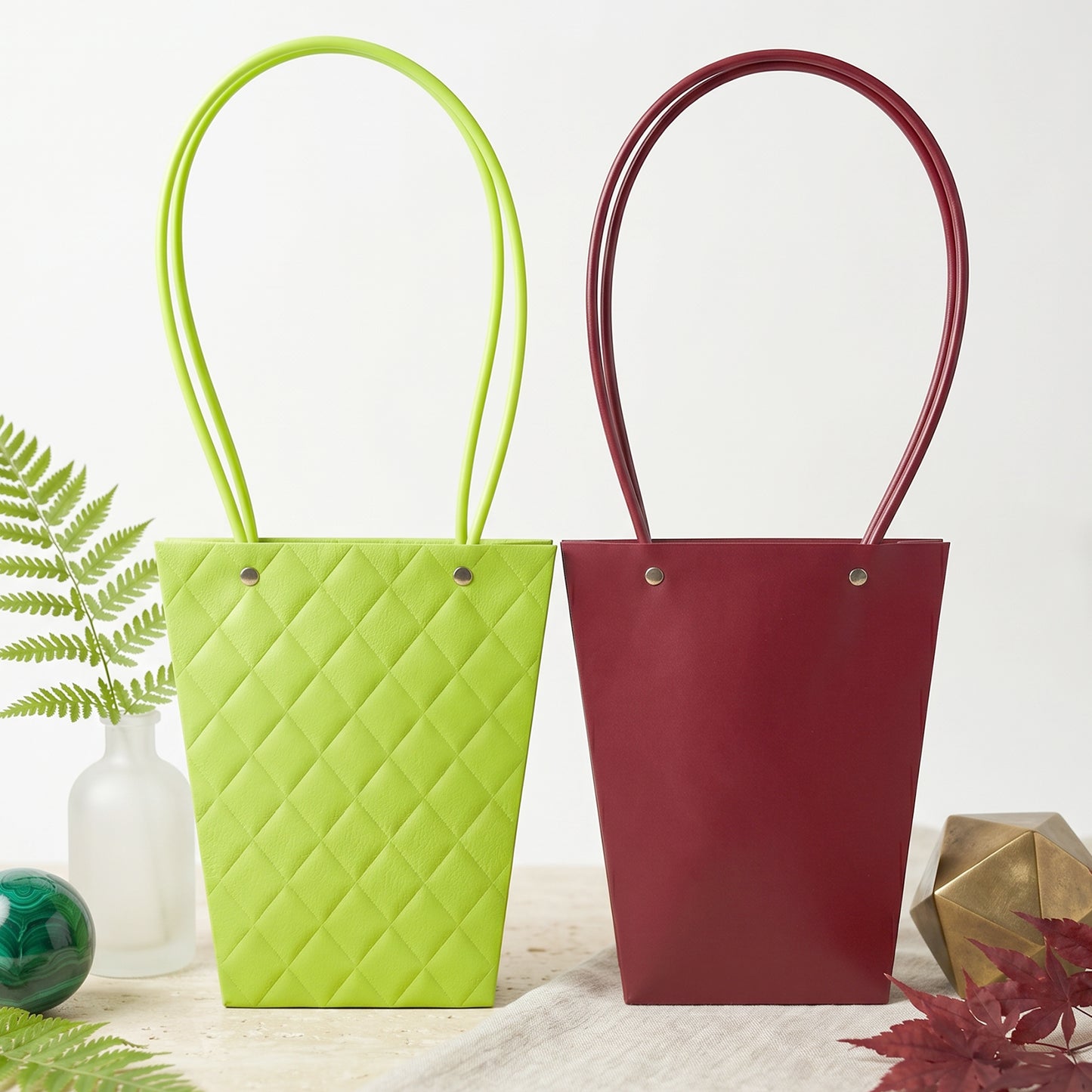 Flower bag bouquet use