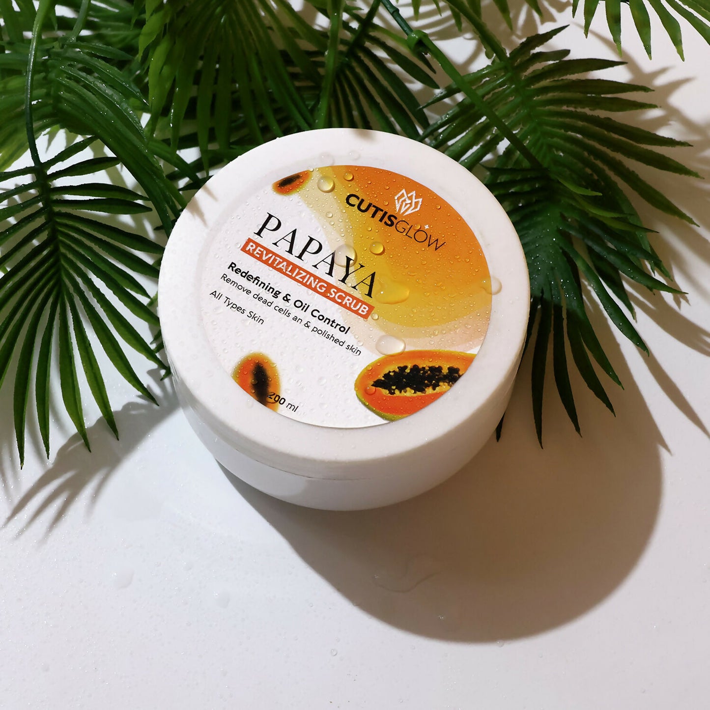 Eyelet Papaya Revitalizing Scrub – Exfoliating Face & Body Scrub for Oil Control, Dead Skin Cell Removal & Polished Skin (200ml)