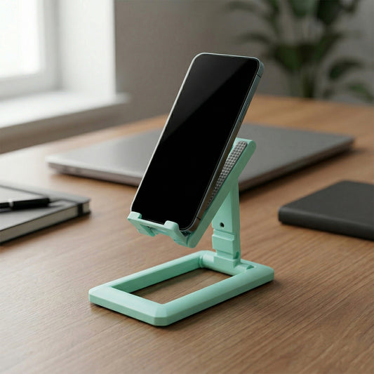 Adjustable Foldable Mobile Stand – Non-Slip, Sturdy for Smartphones