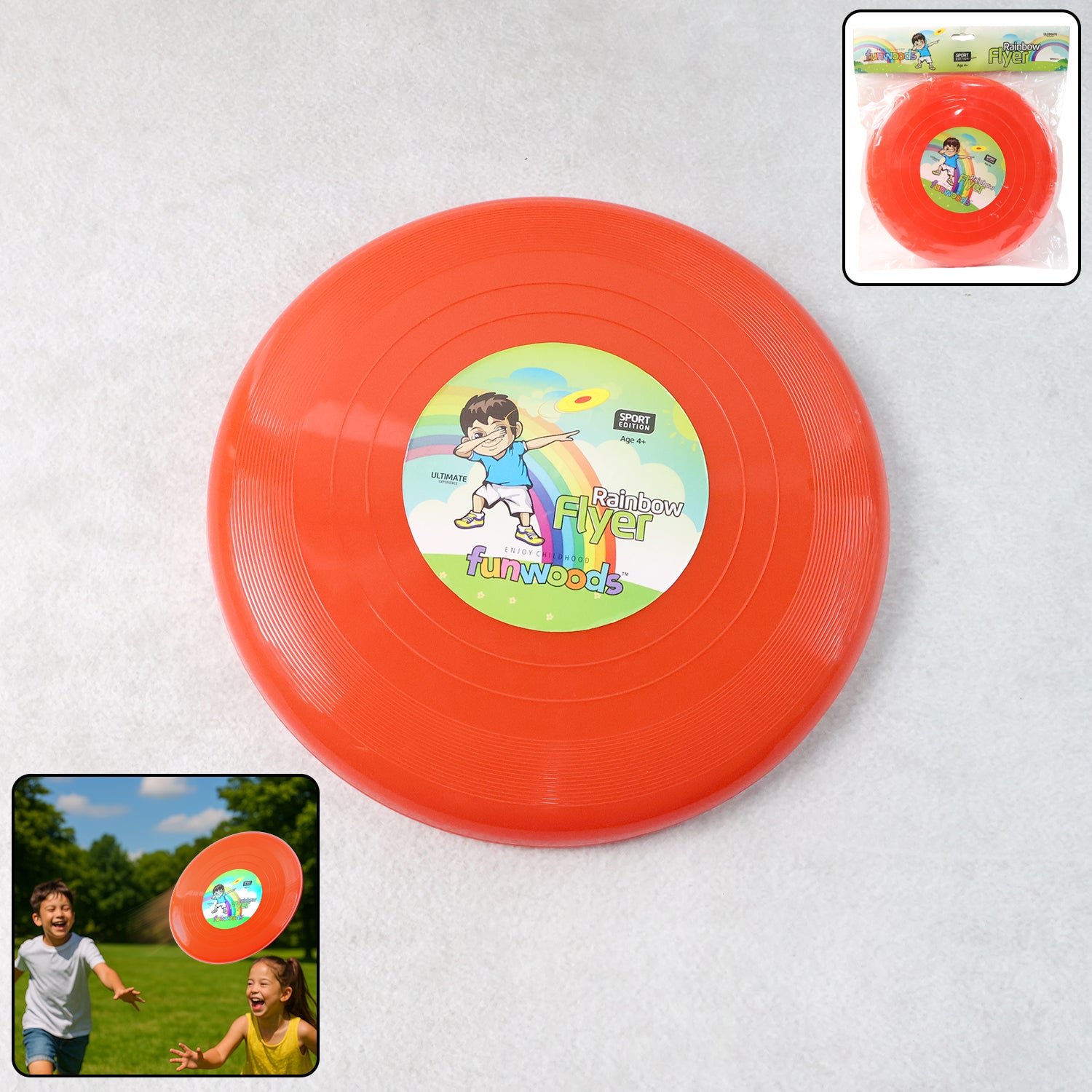 Funwoods Big Outdoor Flying Disc Throw Catch Game Toy (1 Pc)