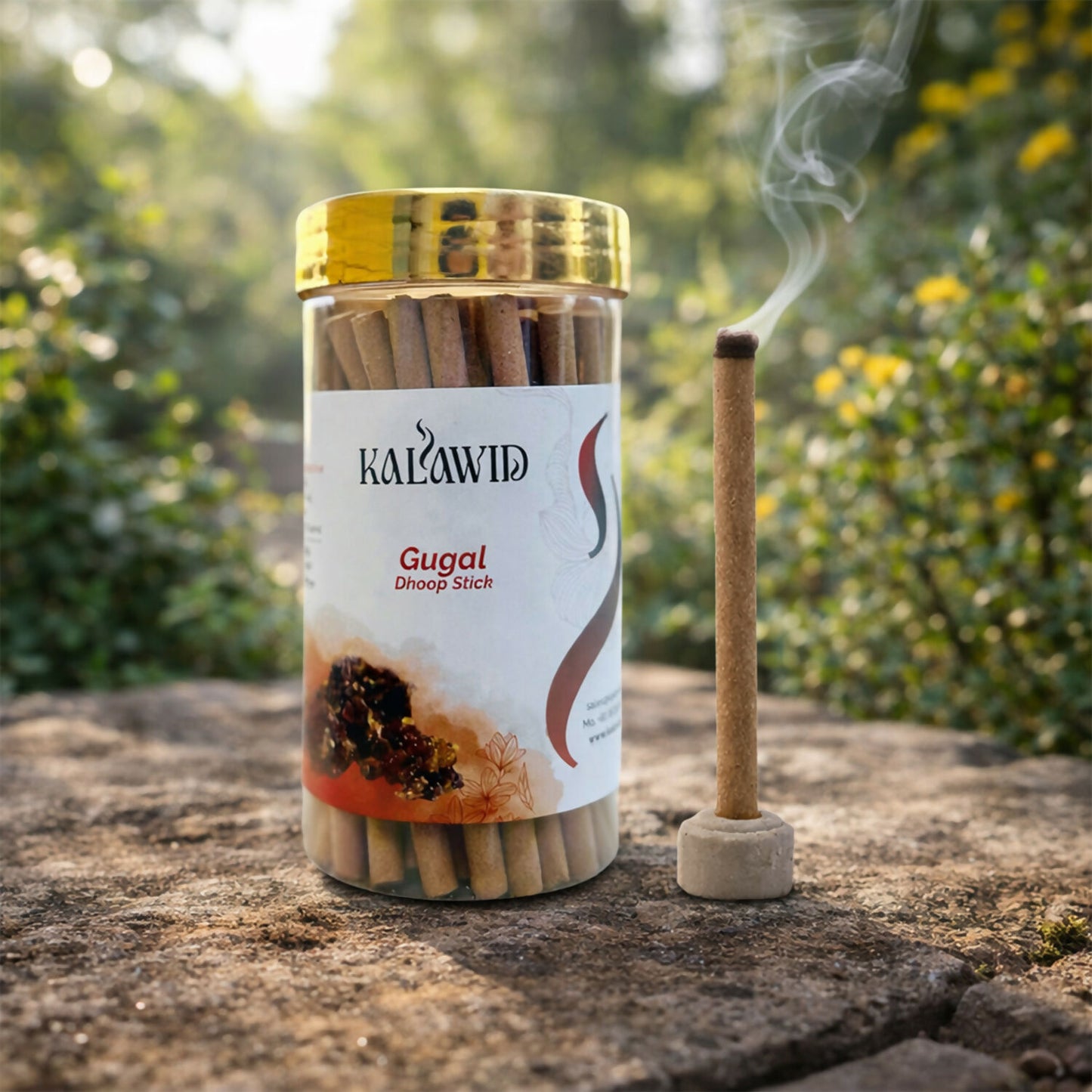 Gugal Dhoop Sticks Jar for Traditional Aroma & Positive Home Environment (100 Gm)