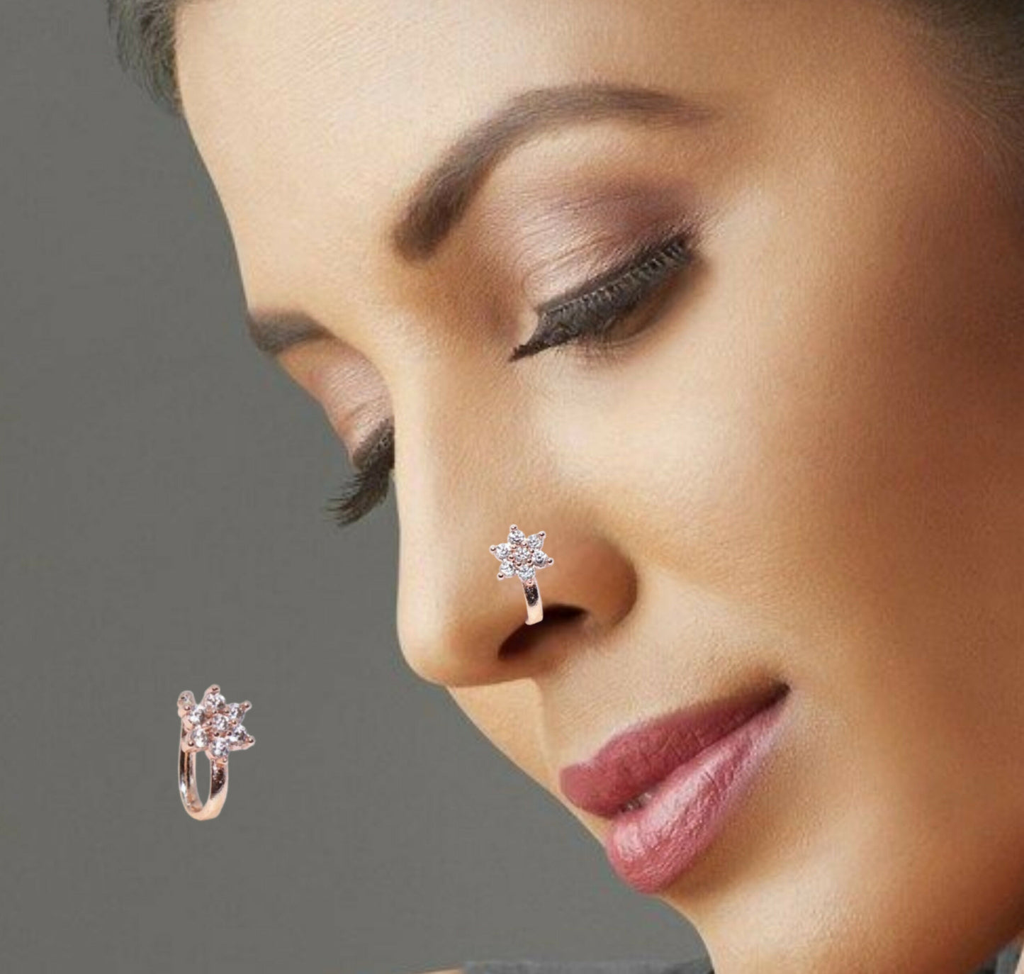 Non-Piercing Nose Ring Combo: Traditional & Modern Styles Combo Pack of 2