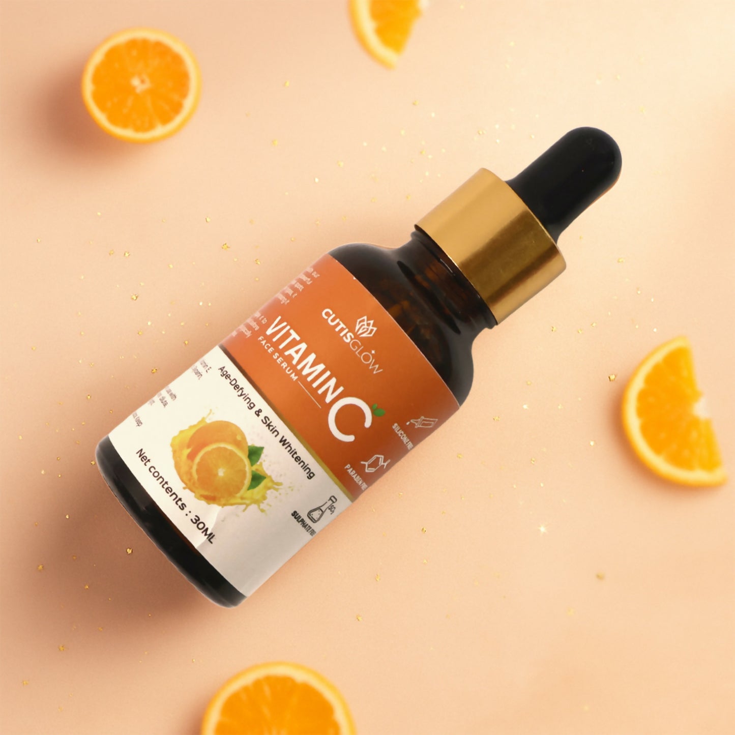 Eyelet CutisGlow Vitamin C Face Serum – Brightening & Anti-Aging Serum for Glowing Skin, Dark Spot Reduction & Hydration (30ml)