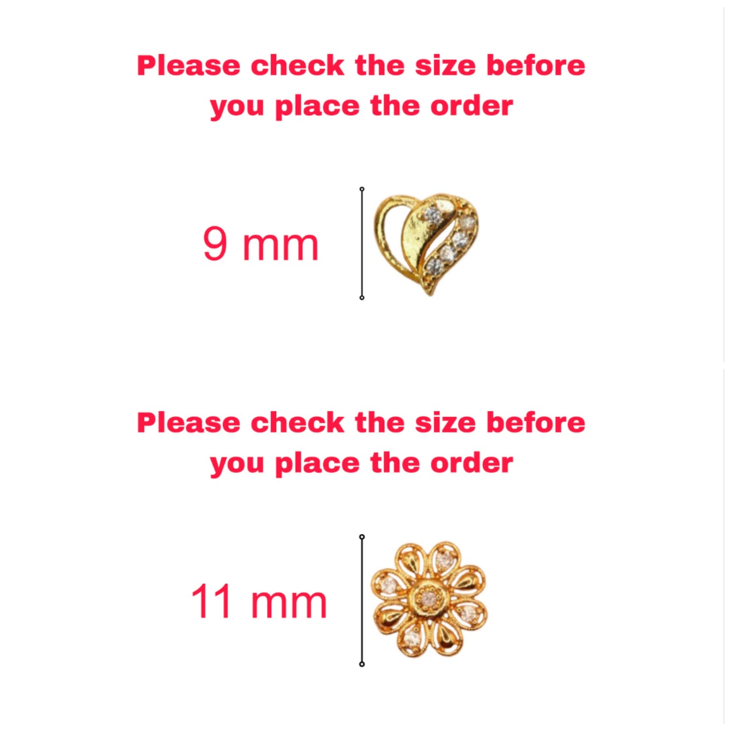 Gold Plated Heart & Floral Stud Earrings for women and girls Combo Pack of 2