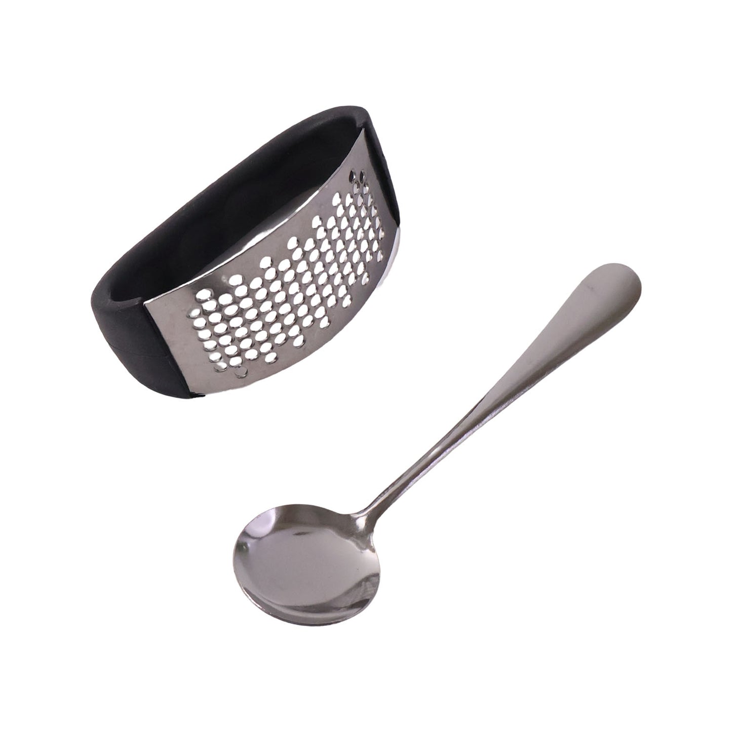 Garlic Press & Spoon Set