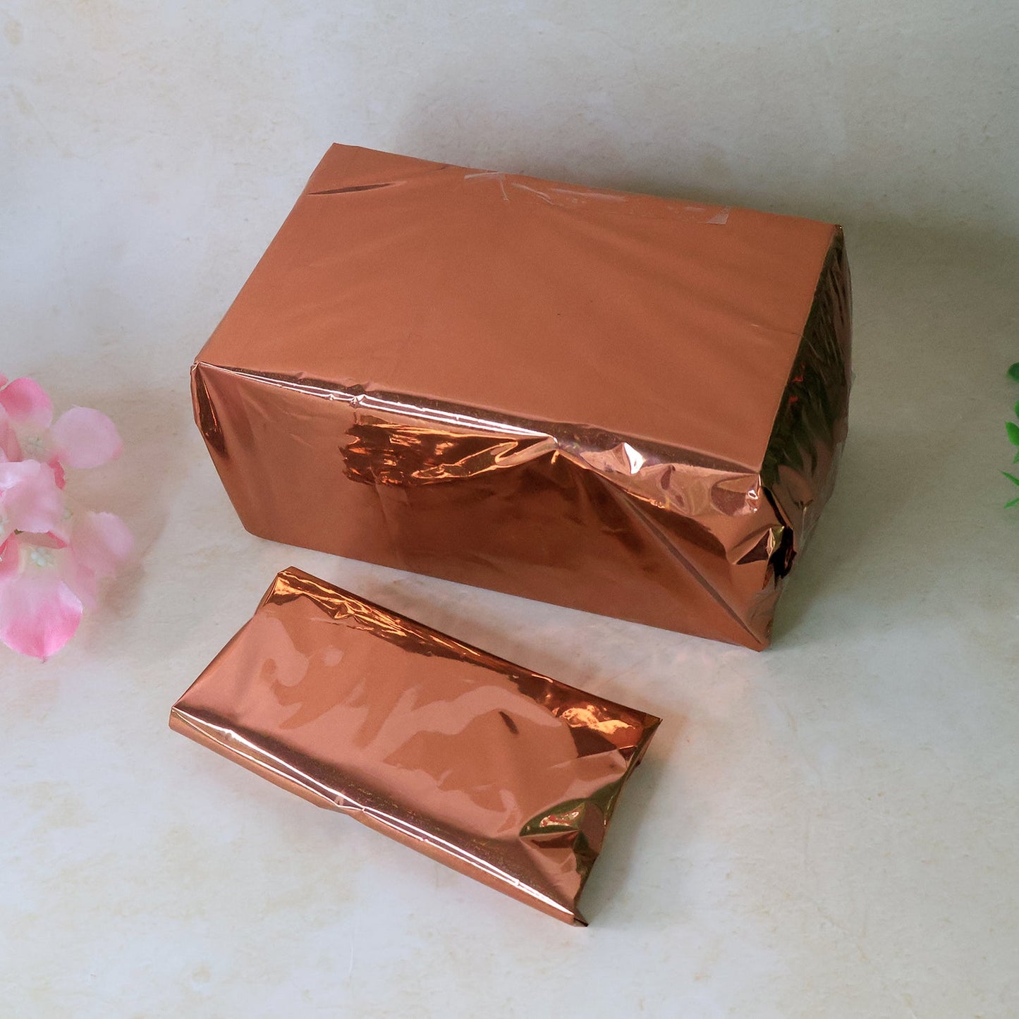 Premium Metallic Gift Wrapping Paper Sheets – 45 Sheets Approx (70 x 50 cm / Mix Color)
