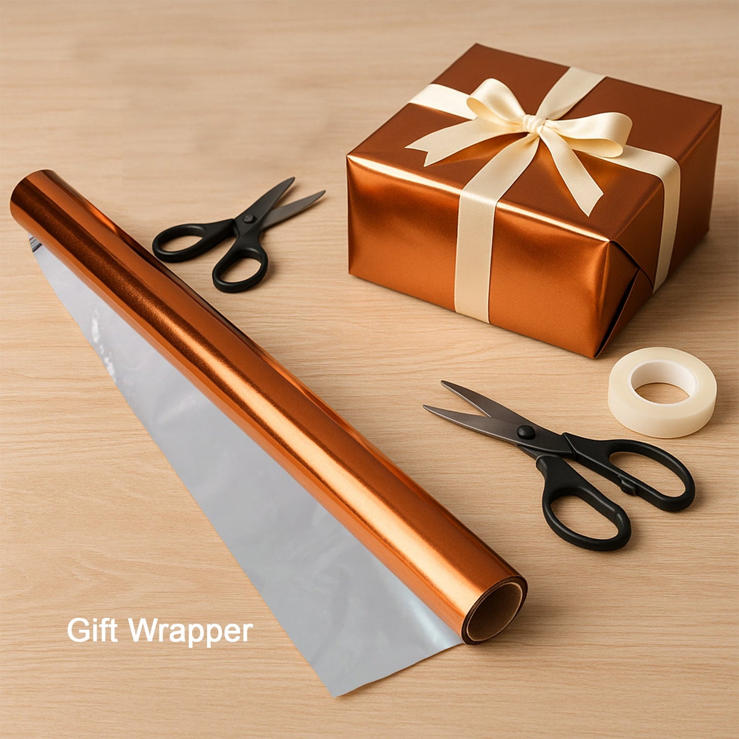 Premium Metallic Gift Wrapping Paper Sheets – 45 Sheets Approx (70 x 50 cm / Mix Color)