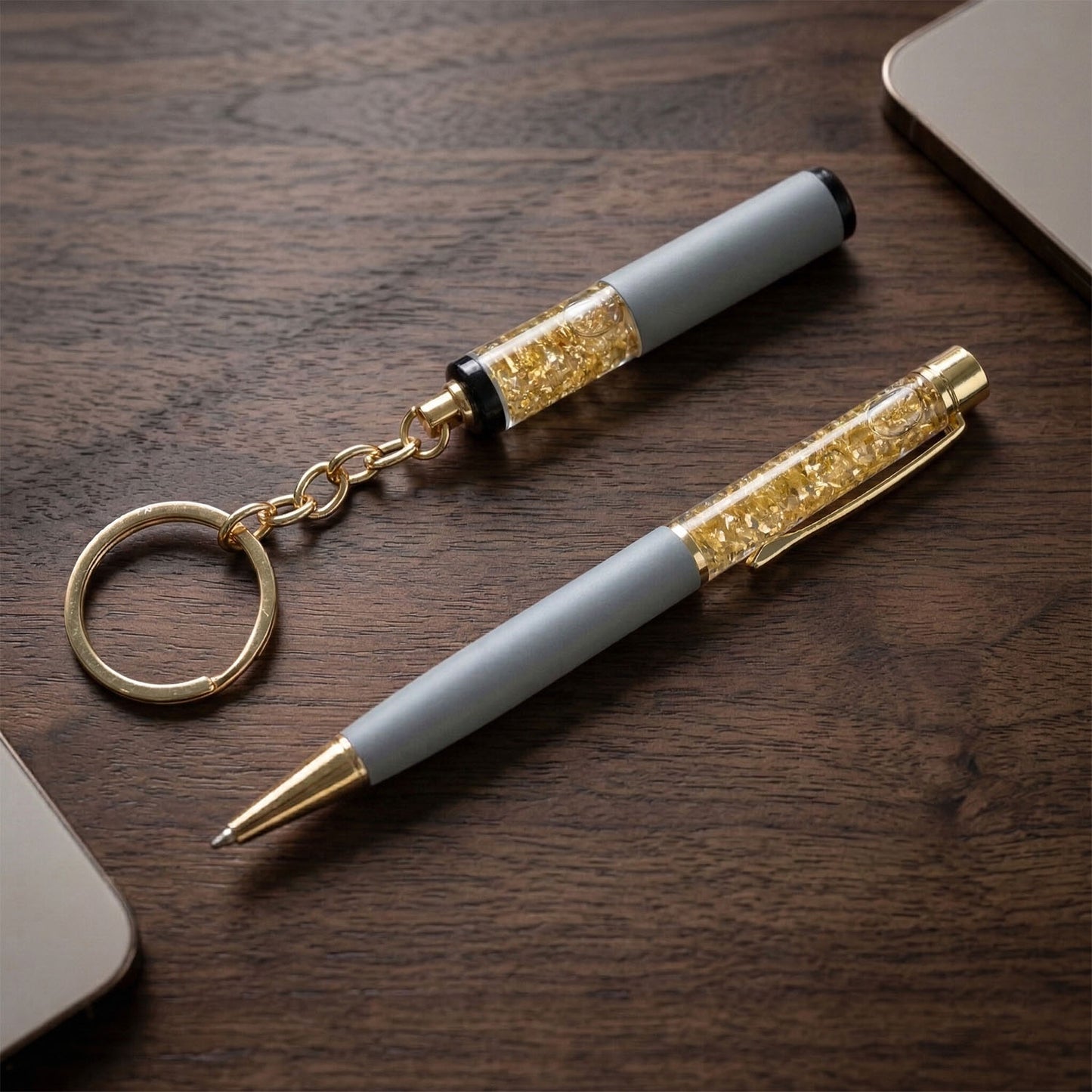 premium metal pen with keychain gift