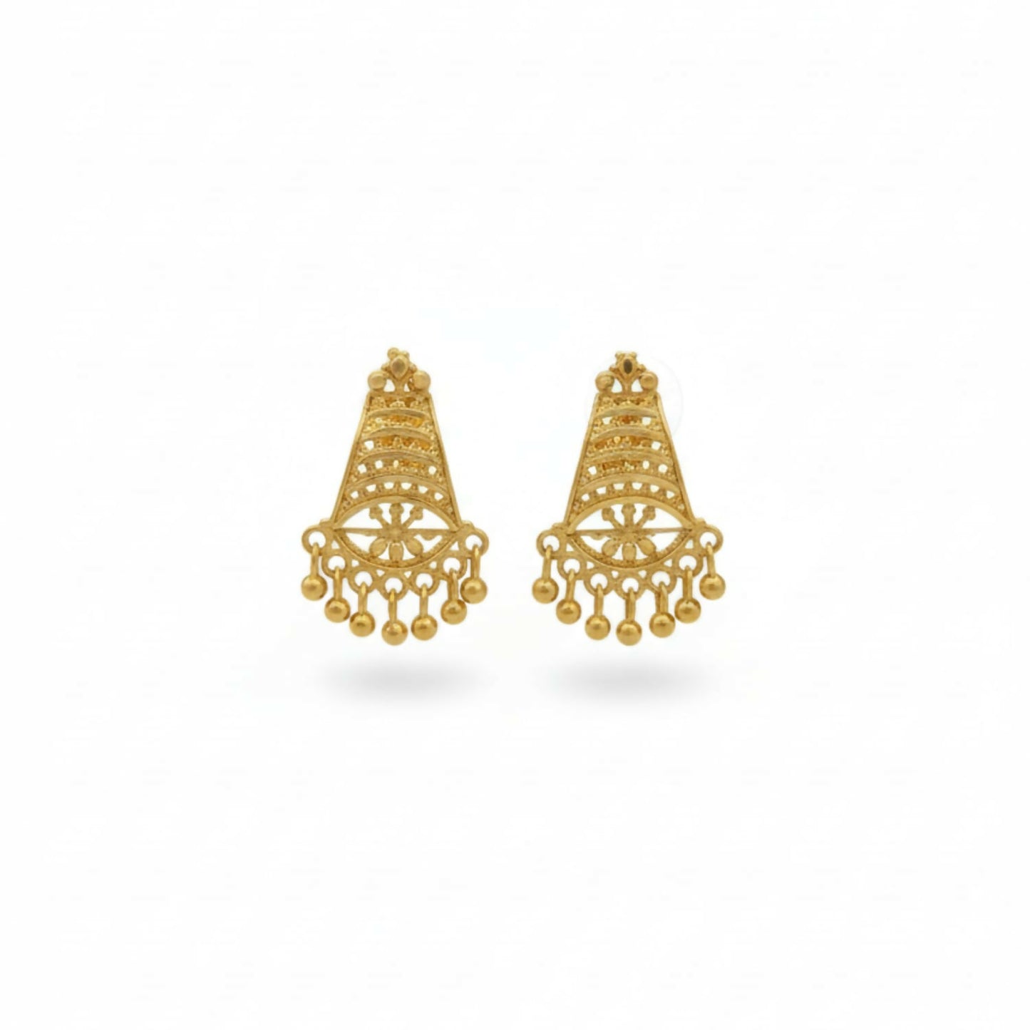 Royal Ethnic Gold Plated Jhumka | Fancy & Stylish Earrings